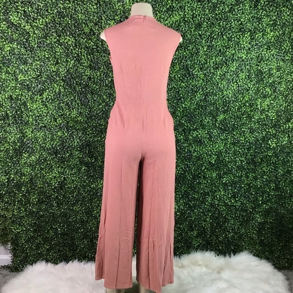 Mauve pink wide leg jumpsuit nwt - Picture 3 of 4